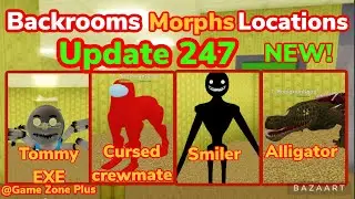GET ALL MORPHS IN UPDATE 247, ROBLOX BACKROOMS MORPHS  #backrooms #roblox
