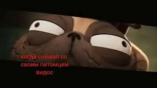 Как я снимал со своим питомцем видос🤣 ОН ЭТОГО ТОЧНО НЕ ХОТЕЛ😂😂