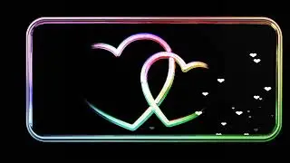 Heart animation| Black screen templates| neon colour effect in KINEMASTER #editing
