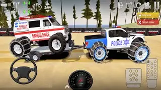 Offroad Outlaws 2024 - New Police Monster Truck in Tow Trucking Ambulance Van | (Android, iOS)
