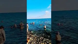 Имеретинка Адлер такое прозрачное море. 30.07.24.