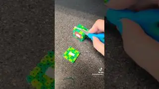 perler bead watermelon toy #fidgets #adhd #toys #perlerbeadart