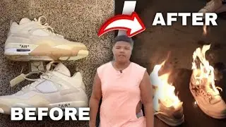 I BURNED His $1600 Shoes For Failing The Challenge!