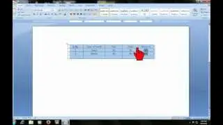 How to Insert table in MS word 2007 in shortcut keys
