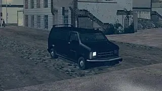 GTA San Andreas - Black modified Burrito with off-road wheels