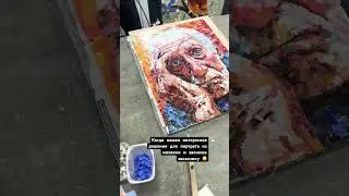 Создание портрета из стеклянной мозаичной плитки