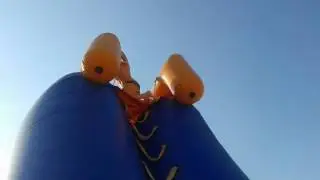 Водная горка.Катание с горки прям в воду!