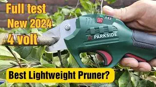 NEW 4v Parkside Secateurs  2024!   Pruning branches Review & Demo PGSA 14 A1