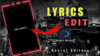 Viral Songs Lyrics Tutorial Video 😲🤩|| Alight Motion Editing ||