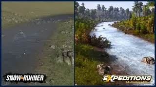 Creating A REALISTIC Game World - River Landscape - Snowrunner/Expeditions Mods
