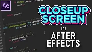 Closeup Screen in After Effects | AE Tutorials