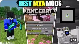 (6 New addon) Minecraft PE Convert Into JAVA Edition 🔥| Best Java mods For MCPE 1.21.120 😍