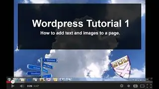 How to add text and images to a WordPress page