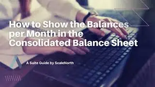 NetSuite Tutorial: How to Show the Balances per Month in the Consolidated Balance Sheet