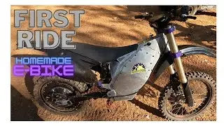 Home Made Electric Dirt Bike- Riding Rather B Welding's Full Custom E-bike at Durhamtown