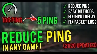 How to REDUCE PING for LESS DELAY & LOWER LATENCY | 2020!