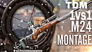 TDM 1 VS 1 M24 CHALLENGE MONTAGE VIDEO #pubgmobile #pubgindia #m24challenge #montagevideo
