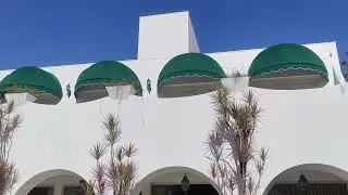 toldos de tecido impermeável.