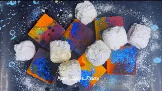 ASMR | Pasted Cubes Glitter Bombs And Dyed Chalkoholix Gym Chalk