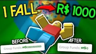 DONATING $1000 ROBUX EVERYTIME I FALL! | TOWER OF HELL