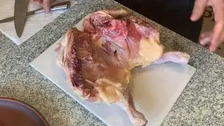 Как разделать курицу и удалить кости.  Для нового рецепта.