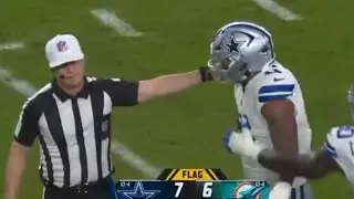 Micah Parsons HEATED After Roughing the Passer Penalty vs Dolphins