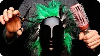 ASMR Haircut With Binaural Bob. Scissor Sounds, Brushing, Hairplay (No Talking)