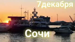 #Сочи От ж/д вокзала до морпорта!Зимняя пешеходная улица Навагинская!7.12.2021!