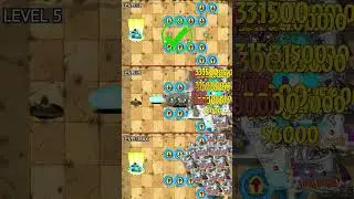 Fifty Bowling Bulbs with Plant food vs 100 Sunday Edition Zombies - PvZ 2 #shorts
