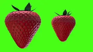 Green Background Video Strawberry