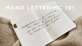 Beginner hand lettering tutorial ~ a step by step guide to creating bullet journal quote pages ✨