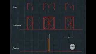 Drawing a basic door in AutoCAD
