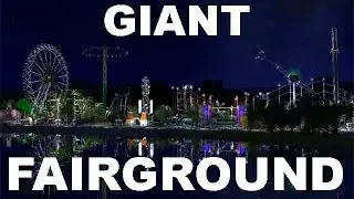 RCT3 Giant Fairground - Fun fair rides (including Cars the ride & Alpengeist POVs) HD