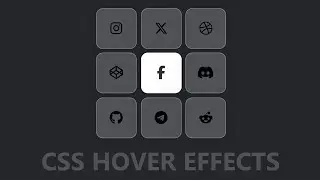 Social Media Icons Hover Effects Using HTML CSS | Css Hover Effects