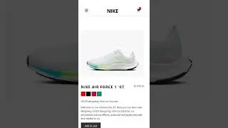 fully response Nike e-commerce product page 🔥 | #viral #shorts#nike #youtubeshorts#ecommerce #cs#ai