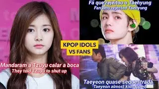 KPOP Idols vs Rude and Aggressive Fans (english Sub)