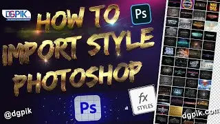 how to import Styles in Photoshop | Text Style | Photoshop Layer Styles
