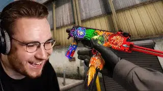 ohnePixel shows the best crafts with csgo 10 year anniversary sticker