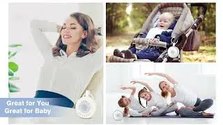 White Noise Machine | Easy@Home Portable Baby White Sound Machine, 16 Soothing Sounds & Night Light