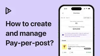 How To | Create and Manage your Pay-per-post