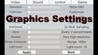 Unity Настройки графики / graphics settings