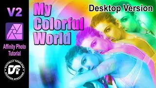 In this Affinity Photo V2 tutorial Desktop version, I create a colorful graphic.