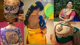 Trendy latest bridal Blouse back Neck Designs || heavy work Blouse Designs || Kamalia's lifestyle
