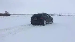 Mazda CX-7 по снегу off-road , бездорожье, весна, март +2
