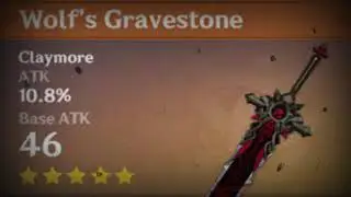 Genshin Impact Wolf's Gravestone Lore