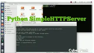 How to create Python SimpleHTTPServer..!