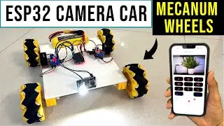 Camera Car with Mecanum Wheels | esp32 cam | esp32 🔥