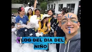 🎉😜VLOOOOG DEL DÍA DE NIÑO 💙👧🏻👦🏻💜 | Tuvimos un cañón de espuma😜
