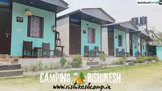 Affordable Camping in Rishikesh 🏕️ AC & Non-AC Cottage with Swimming Pool 🏊 Bonfire 🔥
