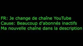 CHANGE OF CHAIN YOUTUBE [READ DESC]